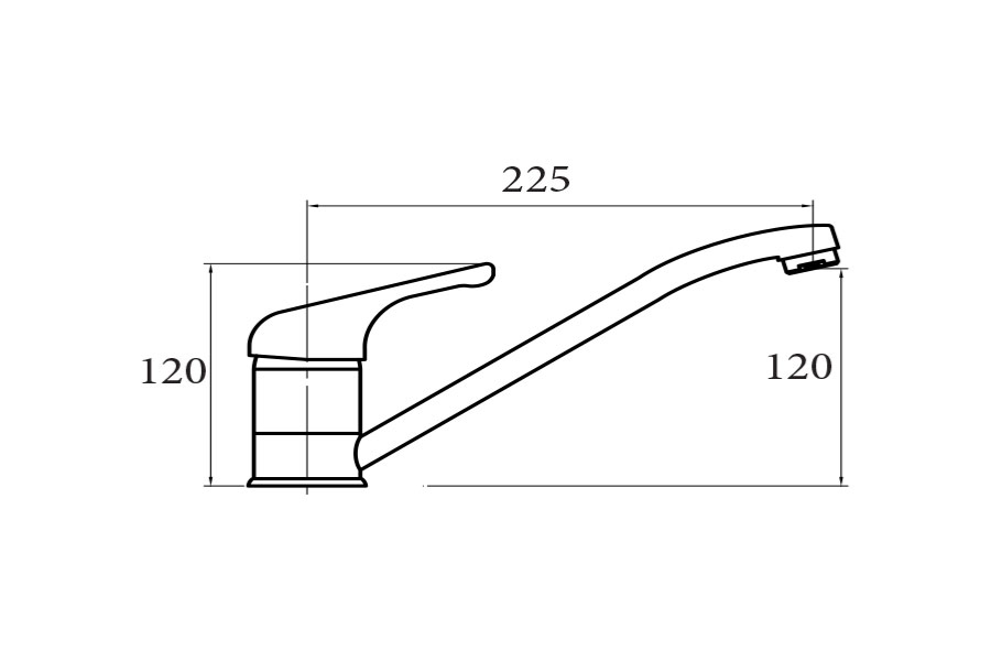Vòi rửa chén Cata XBB 02501002