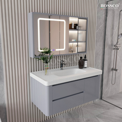 Tủ lavabo Bossco BC-B01X màu xám