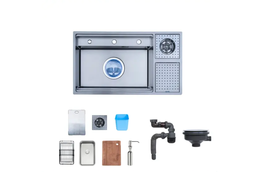 Chậu rửa chén Nobinox LUMIA NJ510B 1 hộc