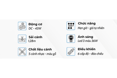 Quạt trần Klasse 50KSA 358WY