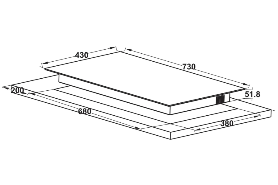Bếp từ Hafele HC-I73246B 536.61.737