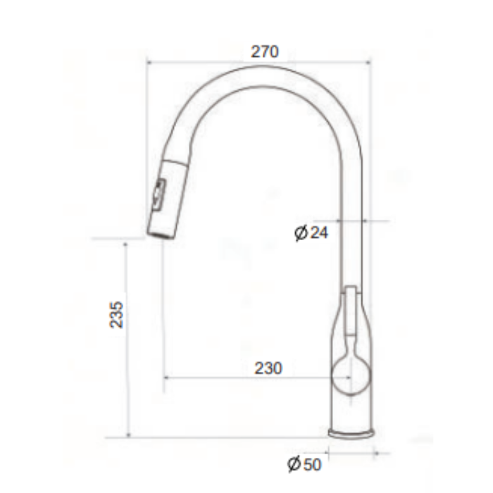 Vòi rửa chén Grandx GXF16 Pro Dual Spray