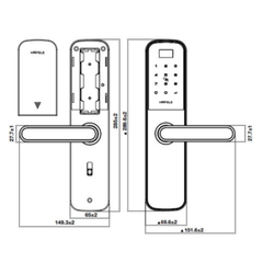 Khóa điện tử Hafele DL6000 912.20.581