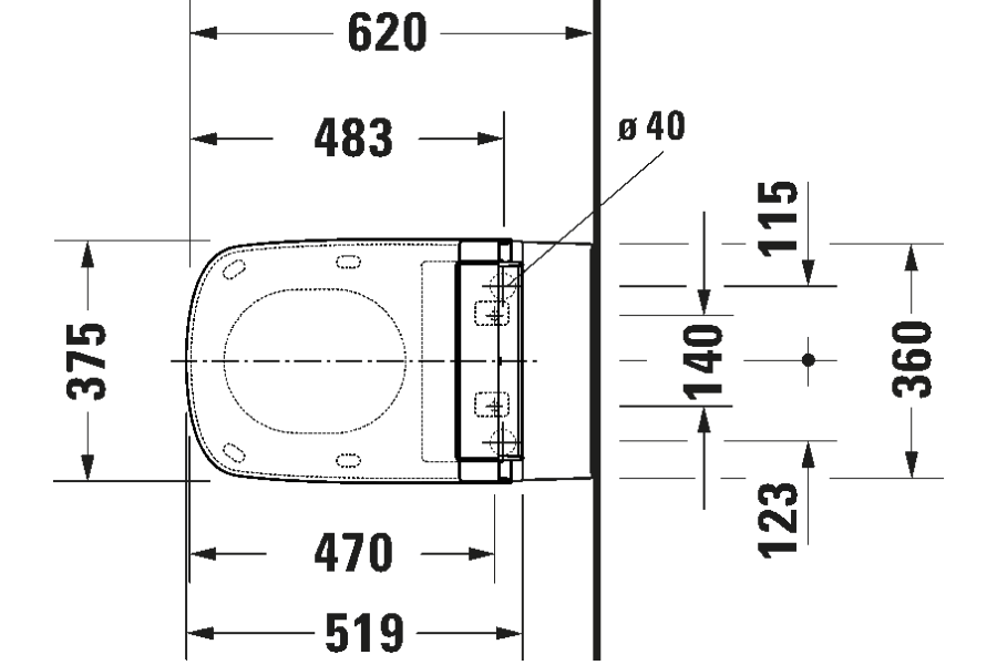 Nắp rửa điện tử Duravit 613200012000300 Sensowash Classic
