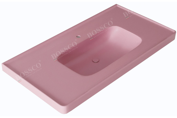 Chậu lavabo Bossco BC-LA10050HKS màu hồng kim sa