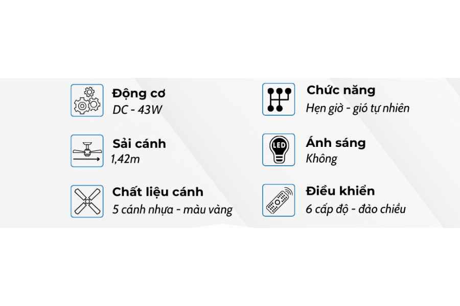 Quạt trần Klasse 56KSA 901WY