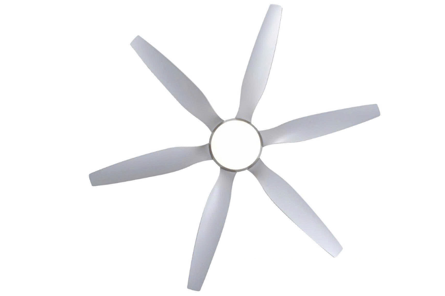 Quạt trần Asia Lighting QT19-TB-01 6 cánh màu trắng bạc
