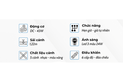 Quạt trần Klasse 48KSA 352WY