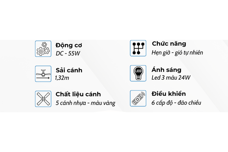 Quạt trần Klasse 52KSA 915WY1