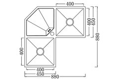 Chậu rửa chén Nobinox LIKEN NL700 2 hộc