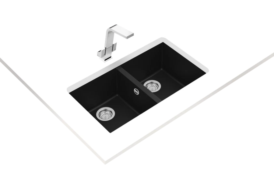 Chậu rửa chén Teka Square 2B 760 TG đá nhân tạo 115260024