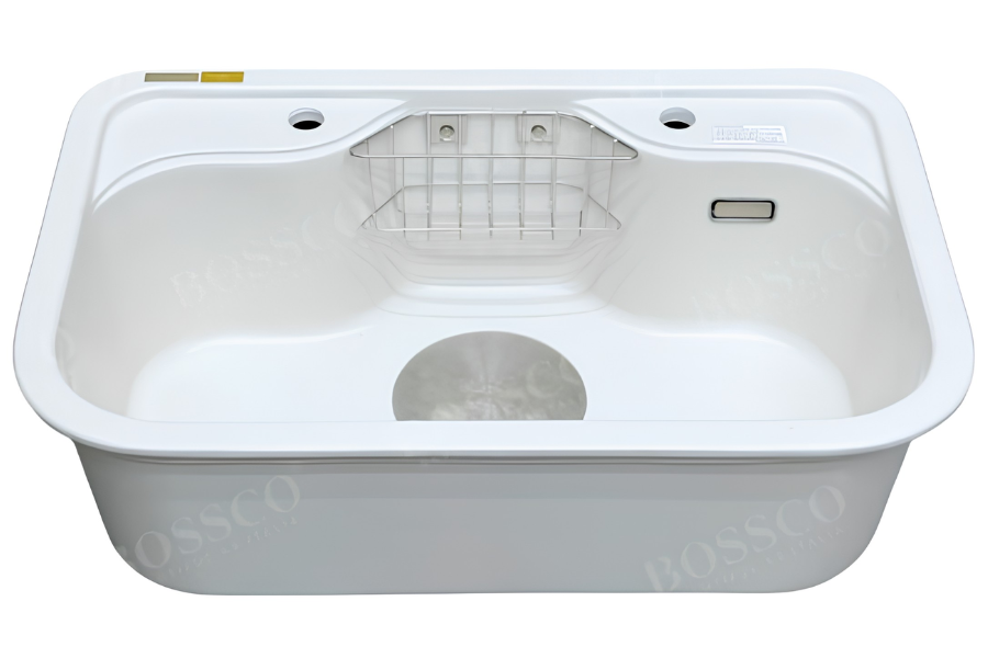 Chậu rửa chén Bossco BC-PT7850TKS 1 hộc trắng kim sa
