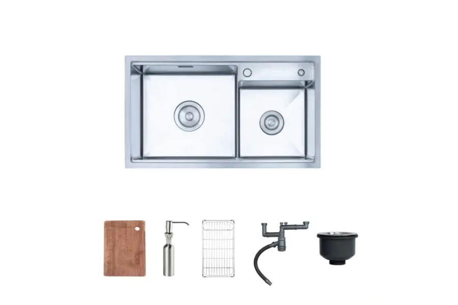 Chậu rửa chén Nobinox LUMIA NJ507D 2 hộc