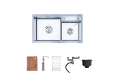 Chậu rửa chén Nobinox LUMIA NJ507D 2 hộc