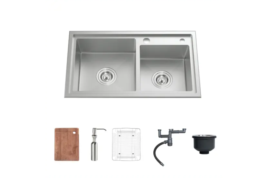 Chậu rửa chén Nobinox LIKEN NL786 2 hộc