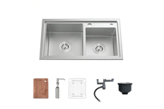 Chậu rửa chén Nobinox LIKEN NL786 2 hộc