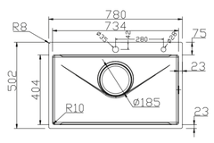 Chậu rửa chén Grandx GX7850J Hikari