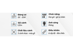 Quạt trần Klasse 48KSA 918BK
