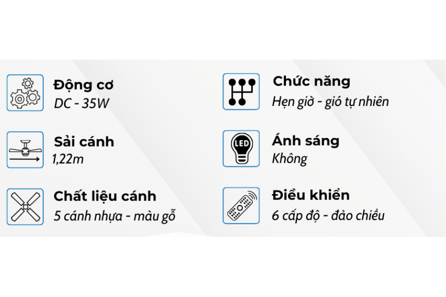 Quạt trần Klasse 48KSA 352B – KD