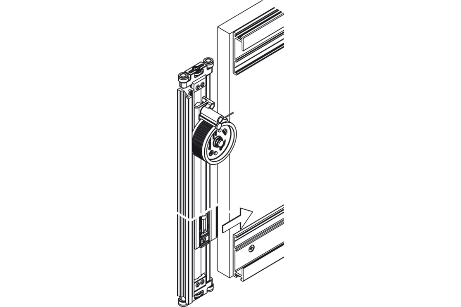 Bộ phụ kiện cửa Hafele 408.30.591 CONCEPTA 30 (1851-2300mm)