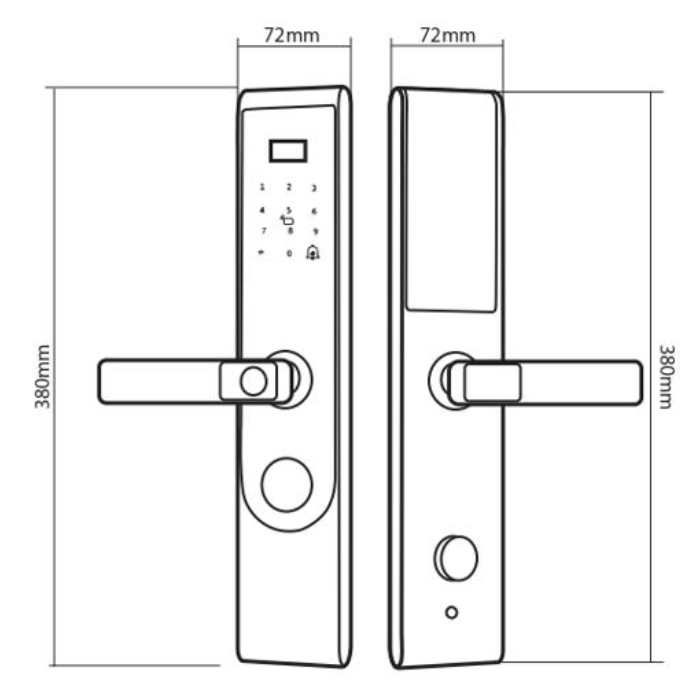 Khóa điện tử Hubert HB CG68 Titan