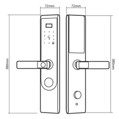Khóa điện tử Hubert HB CG68 Titan