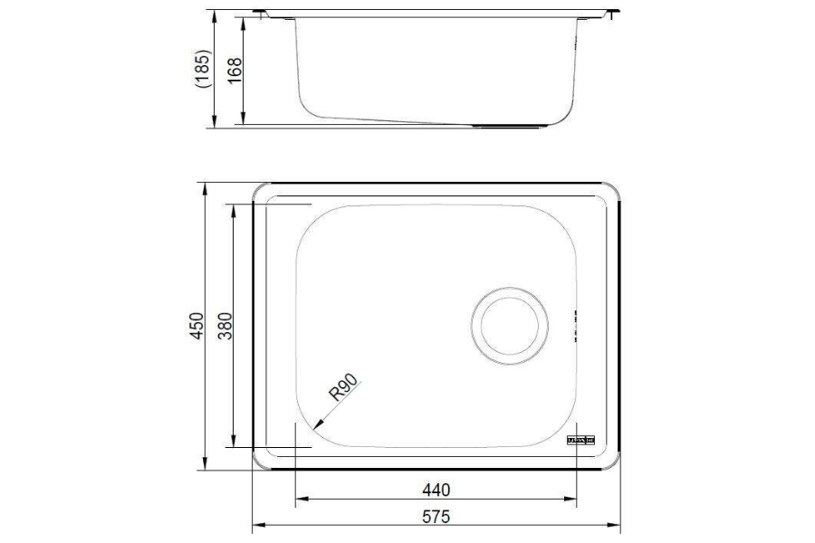 Chậu rửa Franke LNX 610-44 1 hộc