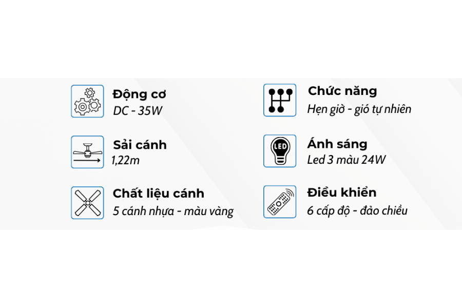 Quạt trần Klasse 48KSA 918WY