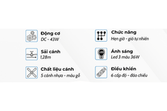 Quạt trần Klasse 50KSA 358G