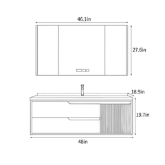 Tủ lavabo Yoshimoto BCKU1221