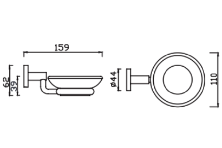 Đĩa đựng xà phòng American Standard K-2801-42-N