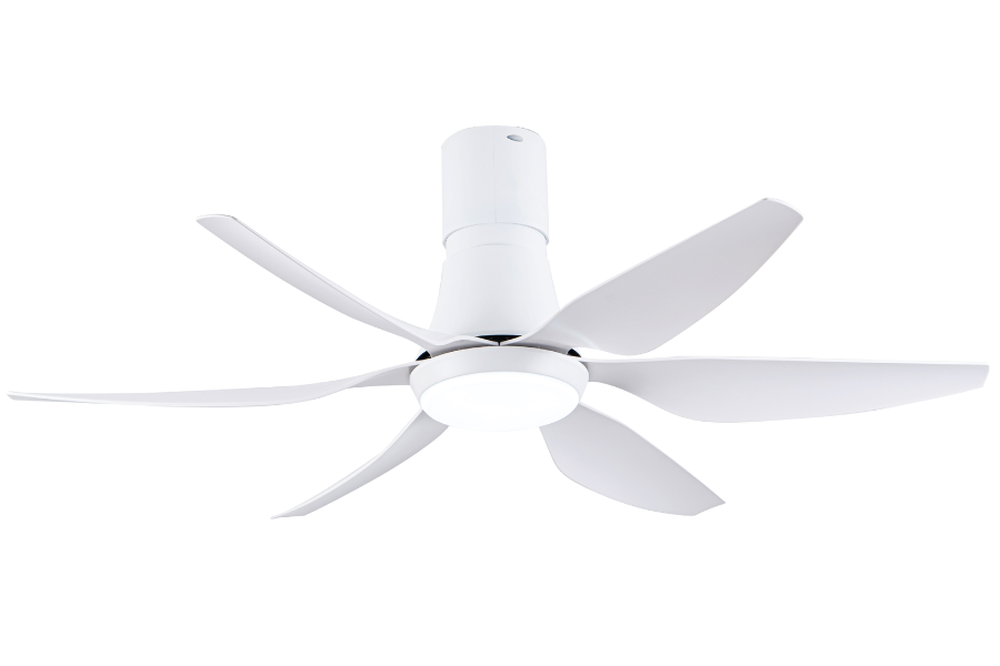 Quạt trần Asia Lighting QT19-T-01 6 cánh màu trắng