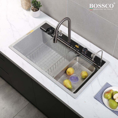 Chậu Rửa Chén Bossco BC-C8652XKS 1 Hộc xám kim sa