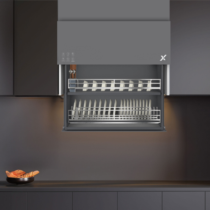 Giá bát đĩa nâng hạ điện GrandX XL.90ET-Pro