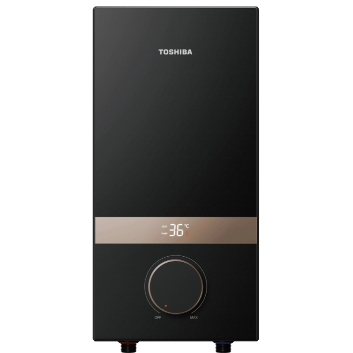 Máy tắm nóng Toshiba TWH-45EMCPVN(K)-CB trực tiếp có bơm màu đen
