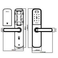 Khóa điện tử Hafele DL6100 912.20.582