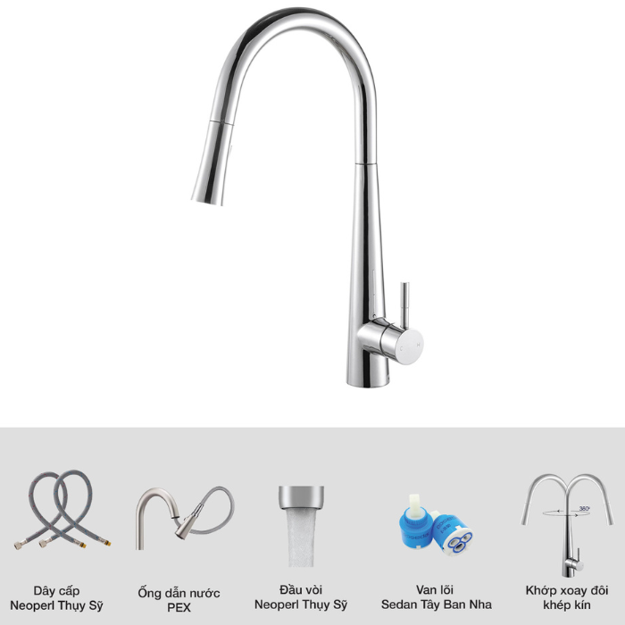 Vòi rửa bát Kluger KLF0009C