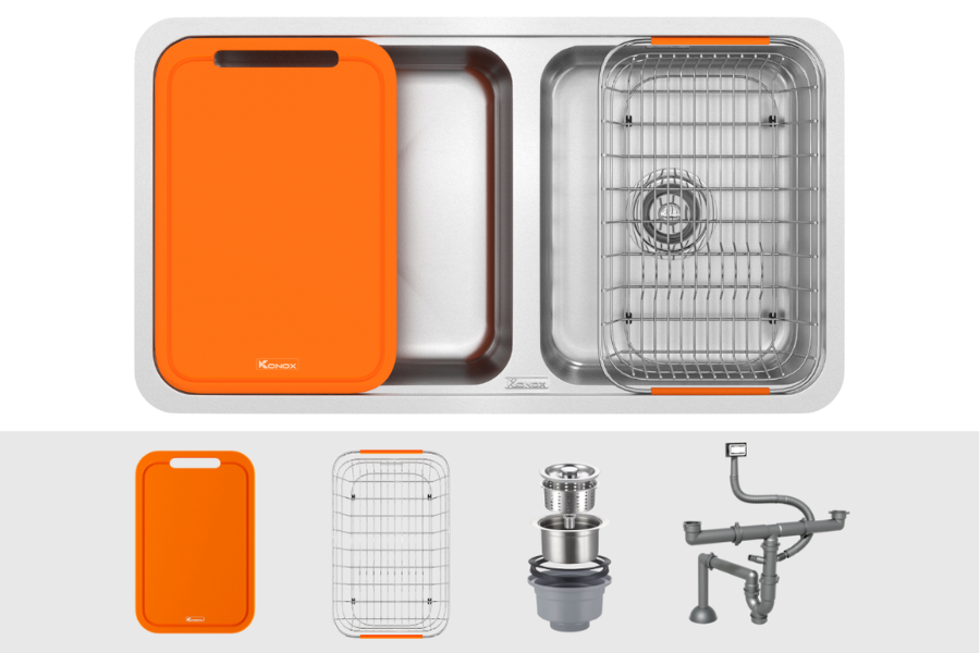 Chậu rửa bát Konox R50 Tari 8246DU