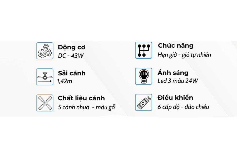 Quạt trần Klasse 56KSA 612B