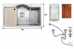 Chậu rửa chén Kaff KF-PS7848
