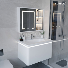 Tủ lavabo Bossco BC-A02T màu trắng