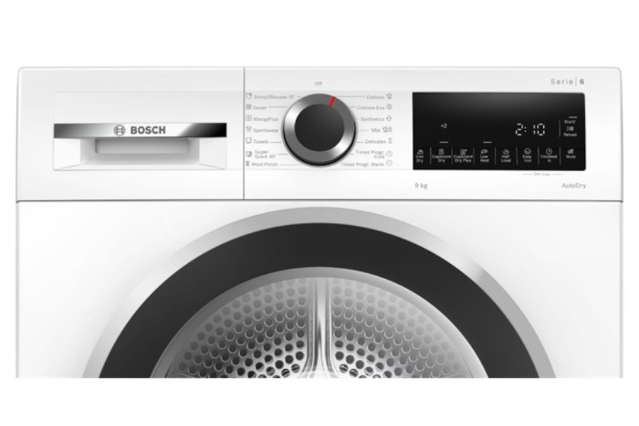 Máy sấy Bosch WPG24100MY ngưng tụ 9 kg Serie 6 màu trắng