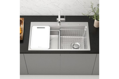 Chậu rửa bát Konox KN8048TS Dekor 1 hố chống xước Workstation Sink