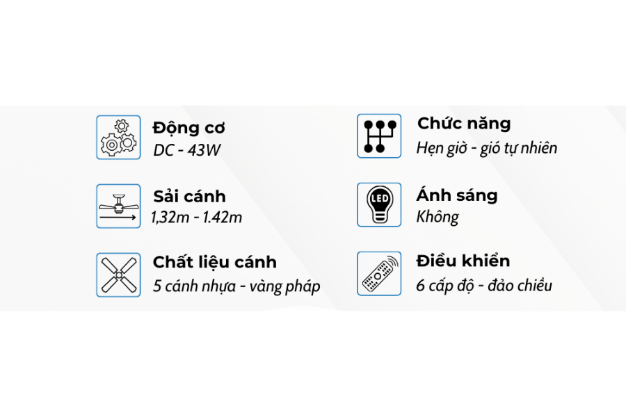 Quạt trần Klasse 56KSA 603Y