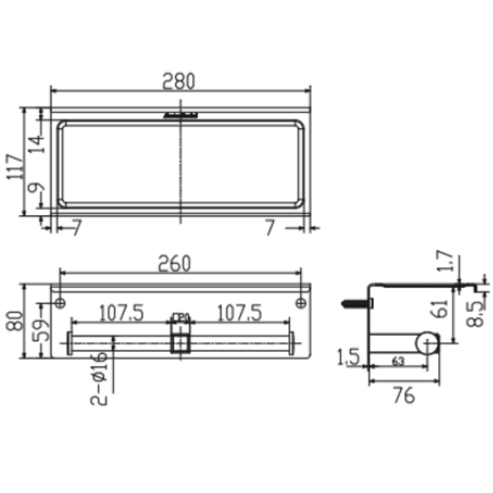 Móc treo giấy vệ sinh American Standard WF-0499