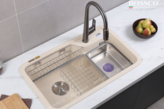 Chậu rửa chén Bossco BC-KT8150KKS 1 hộc