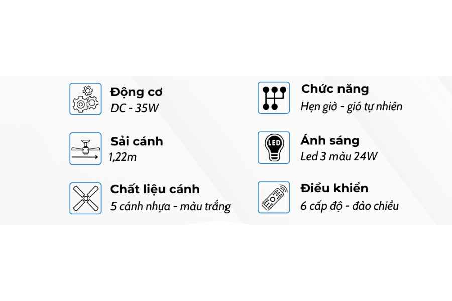 Quạt trần Klasse 48KSA 918W