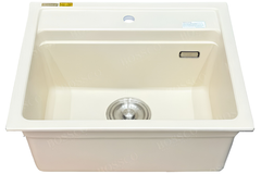 Chậu rửa chén Bossco BC-MT6050KKS 1 hộc kem kim sa