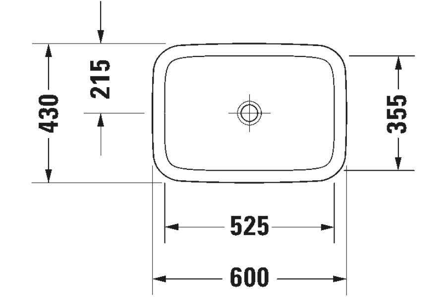 Chậu lavabo Duravit 0372600000 Durastyle