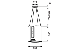 Máy hút mùi Kaff KF-IS0935YL